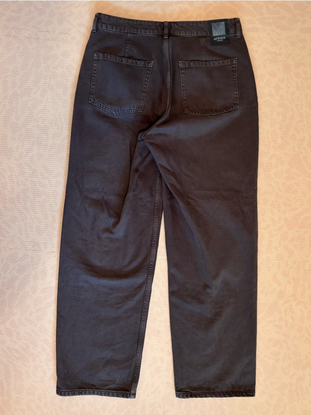 Afends Shelby Organic Denim Wide Leg Jean Long / Faded Coffee Size 30 - Picture 7 of 7